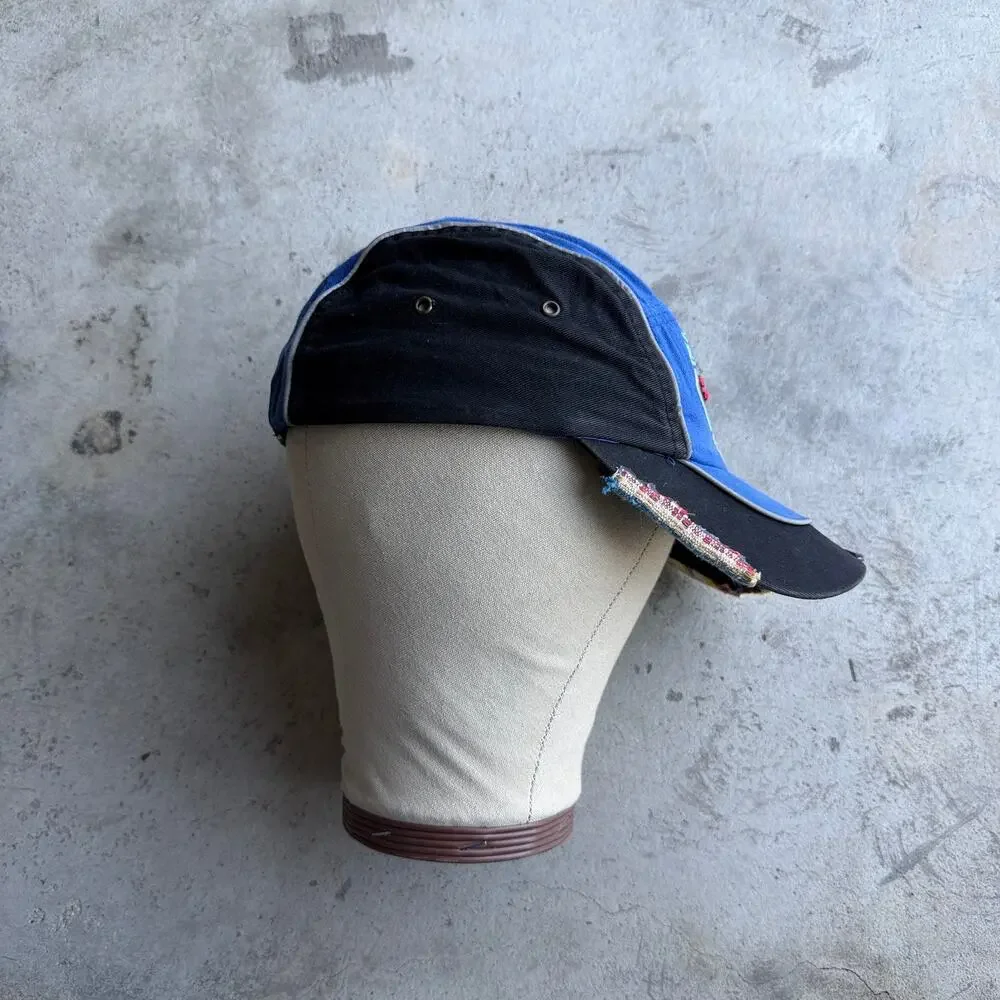 Vintage Y2K 2000 End of the World Embroidered Patchwork Cap